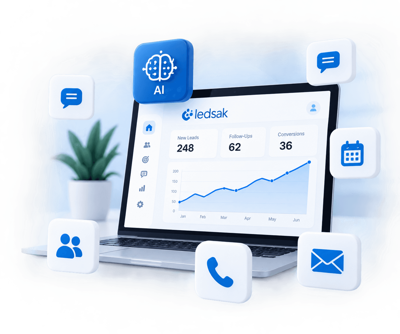 Ledsak AI Growth Platform
